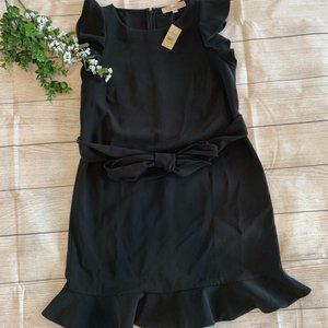Loft Flutter Belted Dress - Size 2 Petite